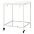 IKEA TROTTEN/LIDKULLEN Стіл і табурет для роботи сидячи / стоячи, білий / темно-сірий 19494539 194.945.39