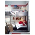 IKEA TUFFING ТУФФІНГ Двоярусне ліжко, темно-сірий, 90x200 см 00239233 | 002.392.33