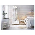 IKEA TYSSEDAL ТІССЕДАЛЬ Шафа, білий / дзеркало, 88x58x208 см 00298128 | 002.981.28