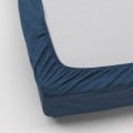 IKEA ULLVIDE УЛЛЬВІДЕ Простирадло на резинці, темно-синій, 90x200 см 80335546 | 803.355.46