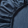 IKEA ULLVIDE УЛЛЬВІДЕ Простирадло на резинці, темно-синій, 160x200 см 50342770 | 503.427.70