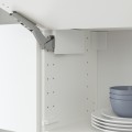 IKEA UTRUSTA УТРУСТА Петля із натискним механізмом для горизонтальних дверей, білий 70462484 704.624.84