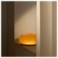 IKEA VARMBLIXT ВАРМБЛІКСТ Світлодіодна настільна / настінна LED лампа, помаранчеве скло / круглий 80499199 | 804.991.99