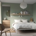 IKEA VEVELSTAD Ліжко двоспальне, білий, 160x200 см 80506388 | 805.063.88