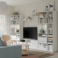 IKEA VIHALS Комбінація для зберігання / під ТВ, білий, 337x37x200 cм 59440610 | 594.406.10