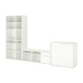 IKEA VIHALS Комбінація для зберігання / під ТВ, білий, 337x47x200 cм 09440679 | 094.406.79