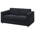 IKEA VIMLE ВІМЛЕ Чохол на 2-місний диван, Saxemara чорно-блакитний 69399460 693.994.60
