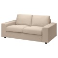 IKEA VIMLE ВІМЛЕ Чохол на 2-місний диван, з широкими підлокітниками / Hallarp бежевий 39400587 394.005.87