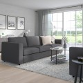 IKEA VIMLE ВІМЛЕ 3-місний диван, Hallarp сірий 29399042 293.990.42