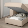 IKEA VIMLE ВІМЛЕ 3-місний диван з козеткою, з широкими підлокітниками / Hallarp бежевий 89401419 894.014.19