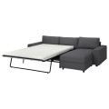 IKEA VIMLE 3-місний диван з козеткою, з широкими підлокітниками / Hallarp сірий 29537086 295.370.86