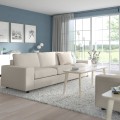 IKEA VIMLE ВІМЛЕ 3-місний диван, з широкими підлокітниками / Gunnared бежевий 69401335 694.013.35