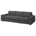 IKEA VIMLE ВІМЛЕ Чохол на 3-місний диван-ліжко, з широкими підлокітниками / Hallarp сірий 49401218 | 494.012.18