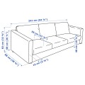 IKEA VIMLE ВІМЛЕ 3-місний диван, Gunnared бежевий 19399033 | 193.990.33