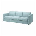 IKEA VIMLE ВІМЛЕ Чохол на 3-місний диван, Saxemara світло-блакитний 79399370 | 793.993.70