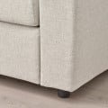 IKEA VIMLE ВІМЛЕ 3-місний диван, з підголовником з широкими підлокітниками / Gunnared бежевий 79401330 794.013.30