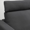 IKEA VIMLE ВІМЛЕ 3-місний диван, з підголовником / Hallarp сірий 49399036 493.990.36