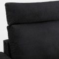 IKEA VIMLE ВІМЛЕ 3-місний диван з козеткою, з підголовником з широкими підлокітниками / Saxemara чорно-синій 19401762 194.017.62