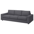 IKEA VIMLE ВІМЛЕ Чохол на 3-місний диван, з широкими підлокітниками / Gunnared середньо-сірий 79401132 | 794.011.32