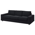 IKEA VIMLE ВІМЛЕ Чохол на 3-місний диван, з широкими підлокітниками / Saxemara чорно-синій 69401260 | 694.012.60