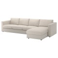 IKEA VIMLE ВІМЛЕ Чохол 4-місного дивана з козеткою, Gunnared бежевий 79399474 793.994.74