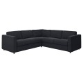 IKEA VIMLE ВІМЛЕ Чохол для 4-місного кутового дивана, 4-місний, Saxemara чорно-блакитний 39399522 | 393.995.22