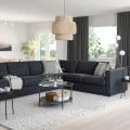 IKEA VIMLE ВІМЛЕ 5-місний кутовий диван, Saxemara чорно-блакитний 49399687 493.996.87
