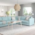 IKEA VIMLE ВІМЛЕ 5-місний кутовий диван, Saxemara світло-блакитний 19399684 193.996.84