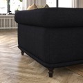 IKEA VISKAFORS ВІСКАФОРС Крісло, 5-місний, Lejde антрацит / коричневий 99443292 994.432.92