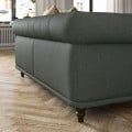 IKEA VISKAFORS ВІСКАФОРС 3-місний диван, Lejde сірий / зелений / коричневий 99443367 | 994.433.67