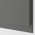 IKEA METOD МЕТОД / MAXIMERA МАКСІМЕРА Підлогова шафа для варочні панелі / витяжка з шухлядою, білий / Voxtorp темно-сірий, 80x60 см 59335633 593.356.33