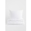 H&M Home Односпальна льняна постільна білизна, Білий, 150x200 + 50x60 0188590001 0188590001