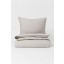 H&M Home Комплект постільної білизни з бавовни, Світло-коричнево-сірий, Різні розміри 0453850024 0453850024