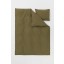 H&M Home Комплект постільної білизни з бавовни, Хакі зелений, Різні розміри 0453850047 0453850047
