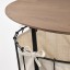 IKEA ÄNGESBYN Столик із відділенням для зберігання, чорний / сосна морилка світло-коричнева, 60 см 30492275 304.922.75