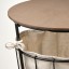 IKEA ÄNGESBYN Столик із відділенням для зберігання, чорний / сосна морилка світло-коричнева, 43 см 00497806 004.978.06
