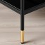 IKEA ÄSPERÖD ЕСПЕРОД Журнальний столик, чорний / скло чорний, 115x58 cм 00461888 004.618.88