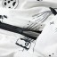 IKEA AFTONSPARV Підковдра та наволочка, космос білий / чорний, 150x200/50x60 см 10554028 105.540.28