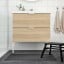 IKEA ALSTERN АЛЬСТЕРН Килимок для ванної кімнати, темно-сірий, 50x80 см 60447347 604.473.47