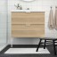 IKEA ALSTERN АЛЬСТЕРН Килимок для ванної кімнати, білий, 50x80 см 00447350 004.473.50
