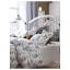 IKEA ALVINE KVIST АЛЬВІНЕ КВІСТ Підковдра та наволочка, білий / сірий, 150x200/50x60 см 00159641 001.596.41