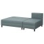 IKEA ANGSTA АНГСТА Розкладний диван 3-місний, з шезлонгом бірюзовий 80501437 805.014.37