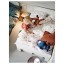 IKEA BARNDRÖM БАРНДРЕМ Підковдра та наволочка, малюнок серце білий / рожевий, 150x200/50x60 см 60504366 605.043.66