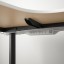 IKEA BEKANT БЕКАНТ Письмовий стіл з регулюванням висоти, білий / чорний, 160x80 см 29022539 290.225.39