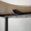 IKEA BEKANT БЕКАНТ Кутовий письмовий стіл лівий / регульована висота, шпон дуба білений / чорний, 160x110 см 79282271 792.822.71