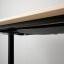 IKEA BEKANT БЕКАНТ Письмовий стіл кутовий, праве, шпон дуба білений / чорний, 160x110 см 19282877 192.828.77