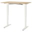 IKEA BEKANT БЕКАНТ Письмовий стіл з регулюванням висоти, шпон дуба білений / білий, 120x80 см 59282248 592.822.48