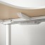 IKEA BEKANT БЕКАНТ Кутовий письмовий стіл лівий / регульована висота, білий, 160x110 см 99022277 990.222.77