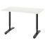 IKEA BEKANT БЕКАНТ Письмовий стіл, білий / чорний, 120x80 см 59006321 590.063.21