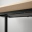 IKEA BEKANT БЕКАНТ Письмовий стіл, шпон дуба білений / чорний, 140x60 см 79282638 792.826.38